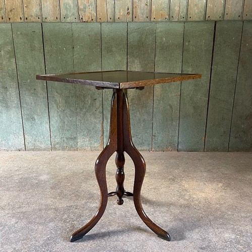 C19th Oak Tilt Top Occasional Table