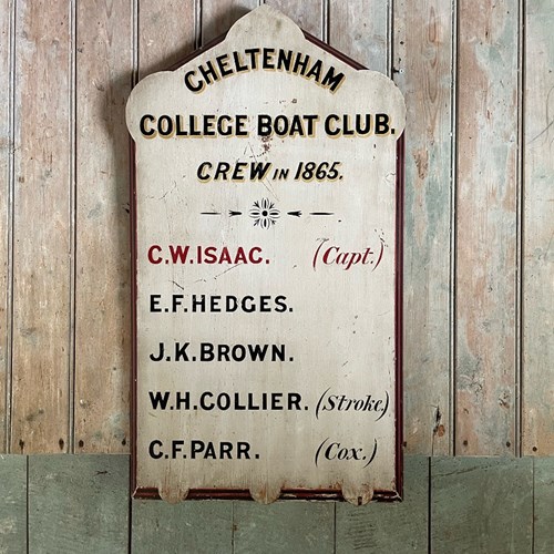 Cheltenham Boat Crew Honours Board