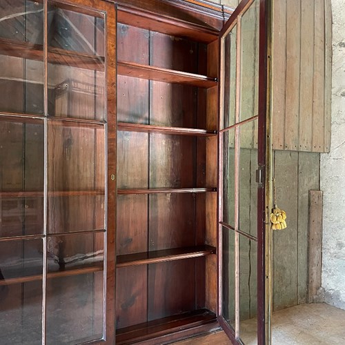 Mahogany Glazed Bookcase