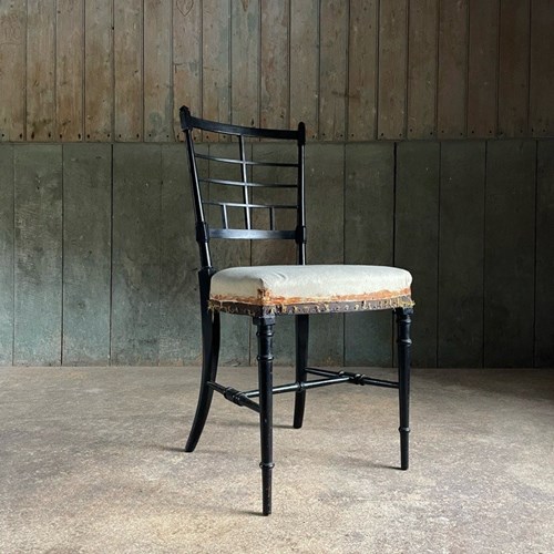 Ebonised Side Chair, Probably Collier And Plucknett