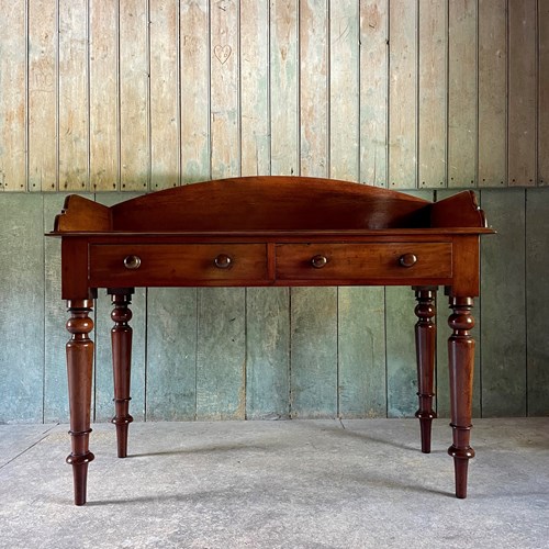 Late Regency Mahogany Galleried Side Table