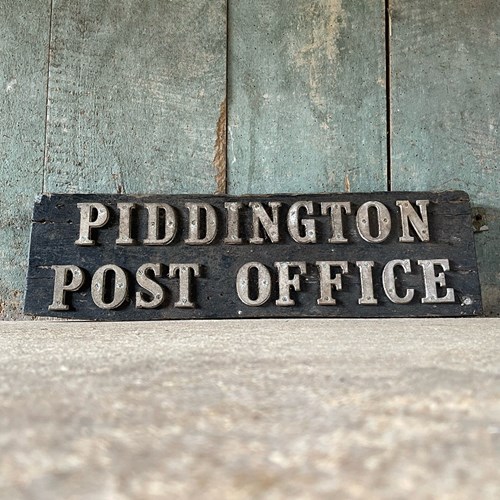 Early C20th English Post Office Sign