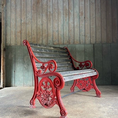 C19th Cast Iron Garden Bench