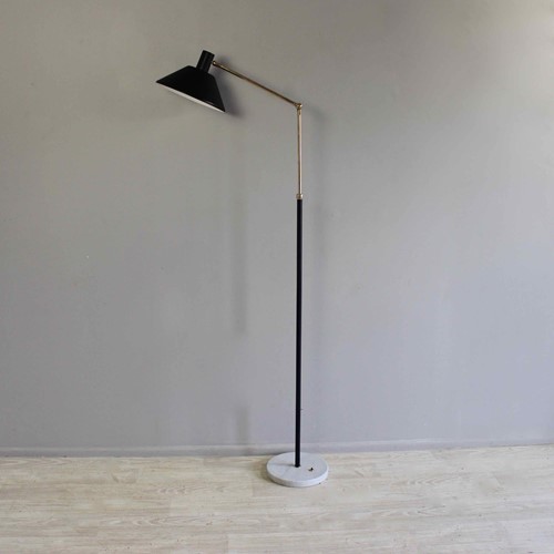 French Mid Century Adjustable Floor Lamp