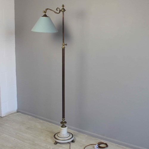 Marble Based Adjustable Height Reading Lamp