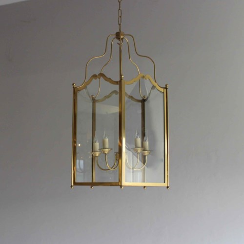 Bagues Style Brass Larger Scale Hall Lantern