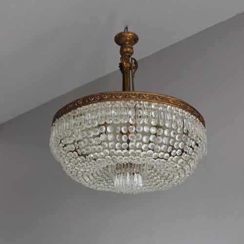 Large Crystal Ceiling Pendant