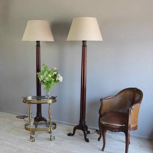  Pair Of English Country House Floor Lamps