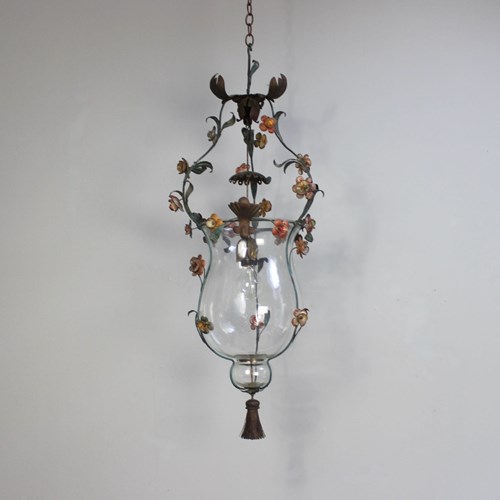 Exceptional Hand Blown Glass Pendant