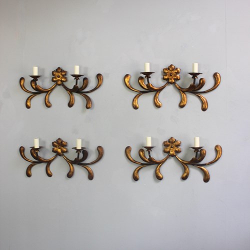 Two Pairs Of 'Flat To The Wall' Very Wide Italian Appliques