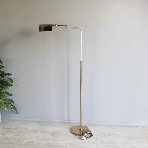Mid Century Brass Swivel Headed Reading Lamp