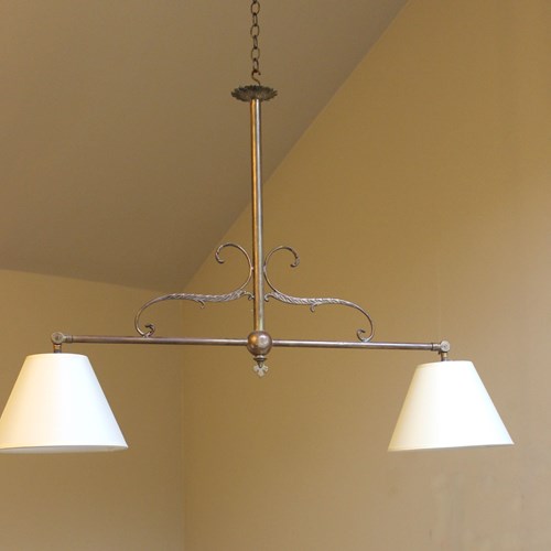 Pair Of English Early 20Th C Counter/Billiard Electroliers