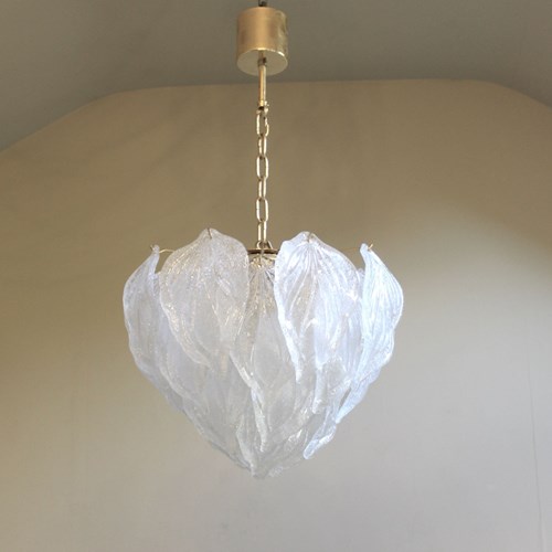 Novaresi Murano Glass Tulip Pendant Circa 1970