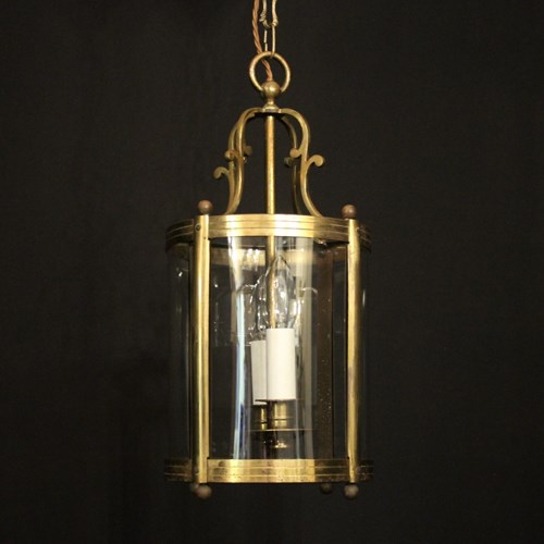 French Gilded Twin Light Antique Lantern