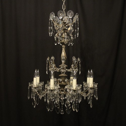 Italian Genoa 8 Light Antique Chandelier