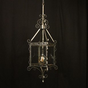 English Wrought Iron Single Light H...