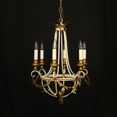 Florentine Gilded Six Light Chandelier