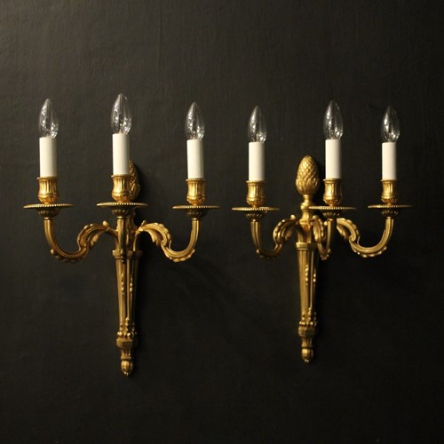 French Pair Of Maison Baguès Wall Lights