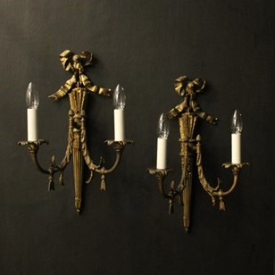 French Pair Of Bronze Antique Wall ...