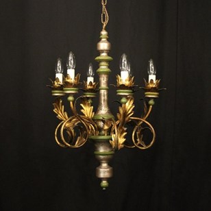 Florentine 6 Light Giltwood Antique...