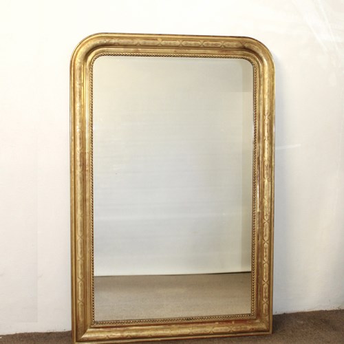 Classic Antique French Archtop Mirror