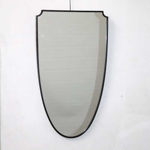 Mid-Century Modern Dark Brass Italian Mirror