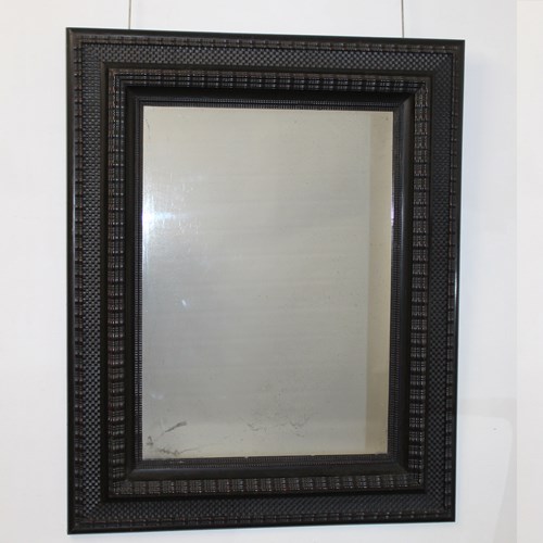 Antique Italian Wide Framed Carved Mirror