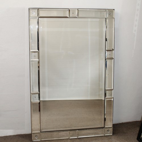 Very Handsome 1920S Bevelled Venetian Mirror