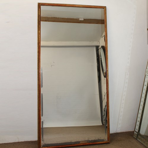 Very Large Antique Gilt French Bistro Mirror