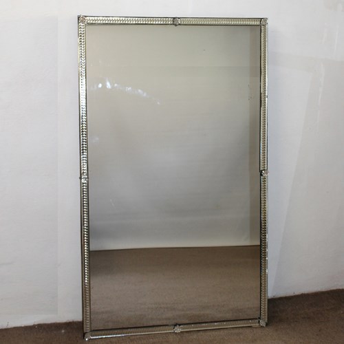 1920S Venetian Mirror With Narrow Frame