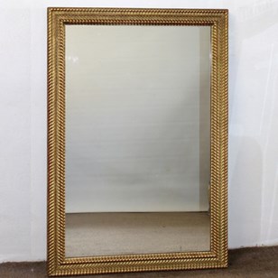 Antique French Mirror With Gilt Rip...