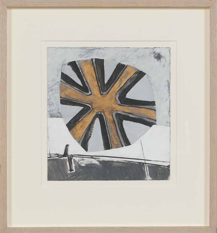 Alastair Michie (1921 - 2008) 'Bronze And Silver Abstract'-panter-hall-decorative-0-alistair-michie-bronze-and-silver-abstract-framed-main-638180292460458496.jpeg