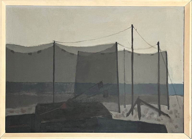 Gunnar Odin (1926-1972) 'Drying Nets'-panter-hall-decorative-0-drying-nets-1-main-638056318881148164.jpeg