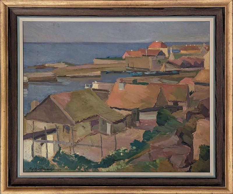 Richard Björklund (1897–1974) ‘Nordic Harbour’-panter-hall-decorative-0-framed-main-638298669994738844.jpeg