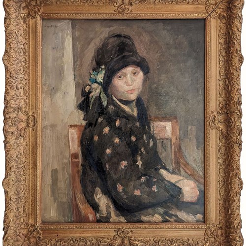 Carl Fischer (1887-1962) 'Girl In A Cloche Hat'