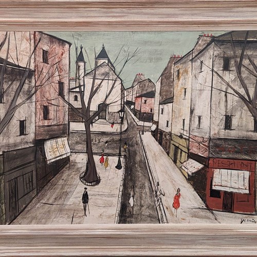 Charles Levier (1920-2003) 'Street Scene, Paris'