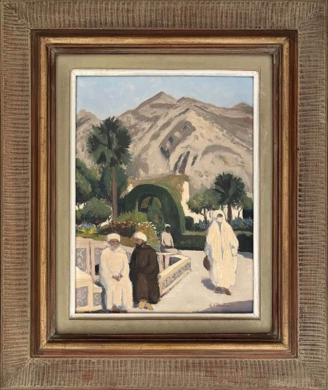 Gösta Sundvall (1900-1957) ‘In A North African Garden’-panter-hall-decorative-0-in-a-north-african-garden-1-main-638217534023518345.jpeg