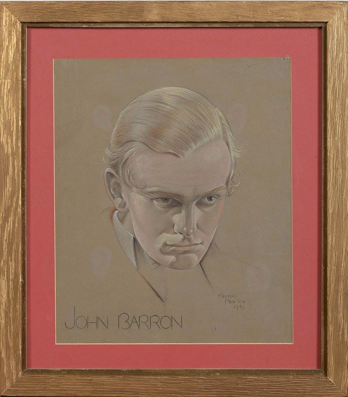 20Th Century British Artist Thomas Manton 'Portrait Of John Barron, 1941'-panter-hall-decorative-0-thomas-manton-portrait-of-john-barron-framed-main-638181294957869551.jpeg