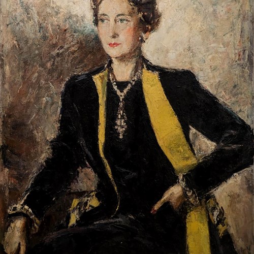 Count Uberto Pallastrelli Di Celleri (1904 - 1991) 'Portrait Of Lady Dovercourt'