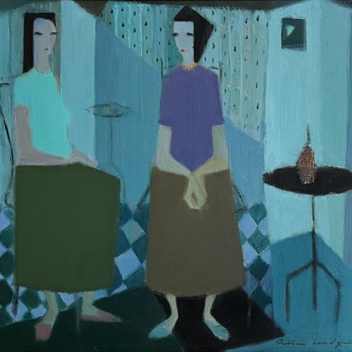 Fabian Lundqvist 'Figures In A Modernist Interior'