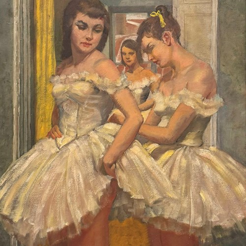 Philippe De Rougemont (1891-1965) 'Ballerinas Dressing'