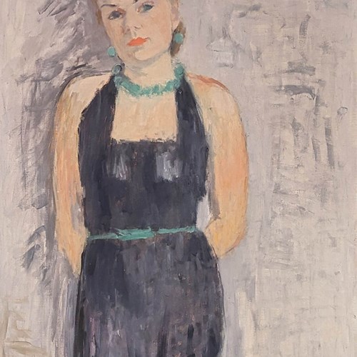 20Th Century Swedish School ‘Black Dress’