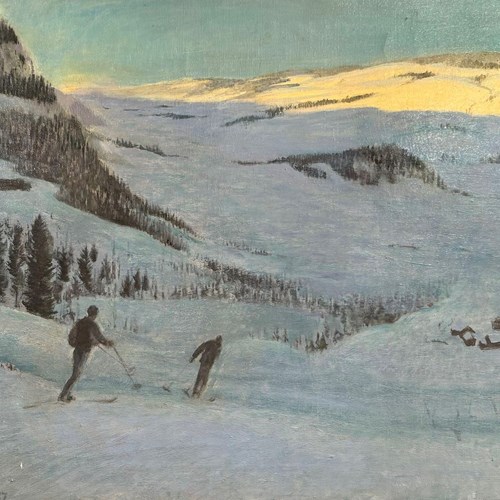 George Lagerstedt (1892-1982) 'Skiers'