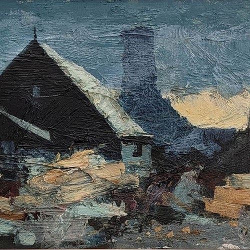 20Th Century Swedish School ‘Cottages By The Sea’