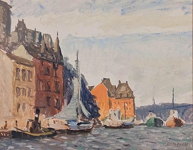 20Th Century Swedish School ‘Boats In The Harbour’-panter-hall-decorative-1-boats-in-the-harbour-unframed-main-638197438039122105.jpeg