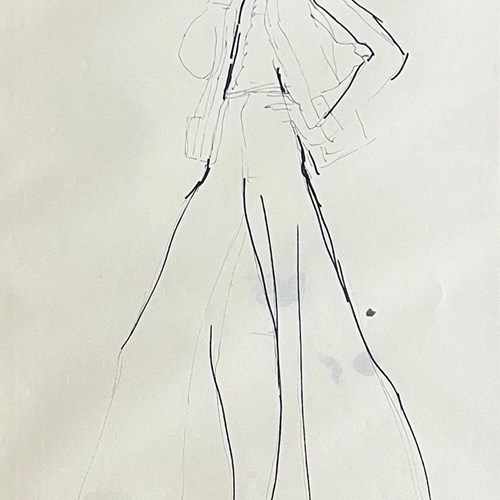 'Fashion Illustration V' By Brian Stonehouse MBE (1918-1998)