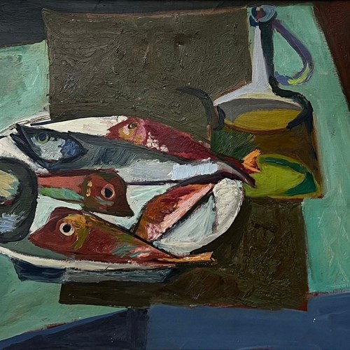 Still Life With Oil And Fish
