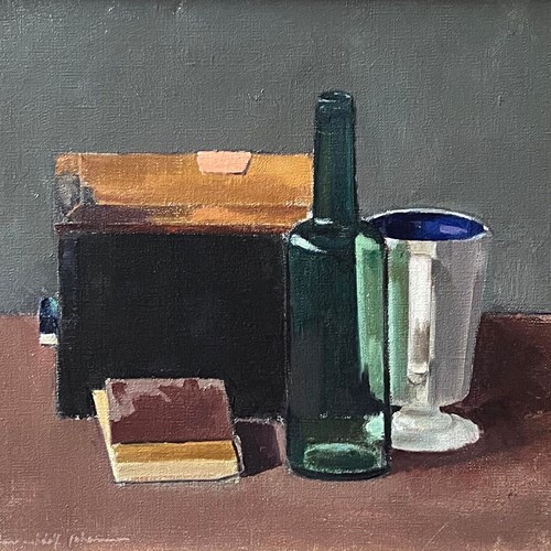 Green Bottle Still Life