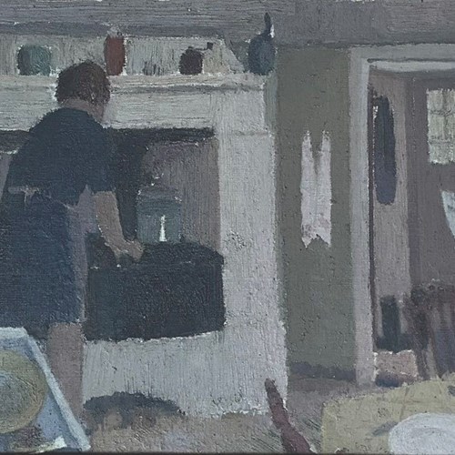 Domestic Bliss By Swedish Artist Kurt Lindon (1910-1985)