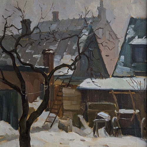 Back Garden Under Snow